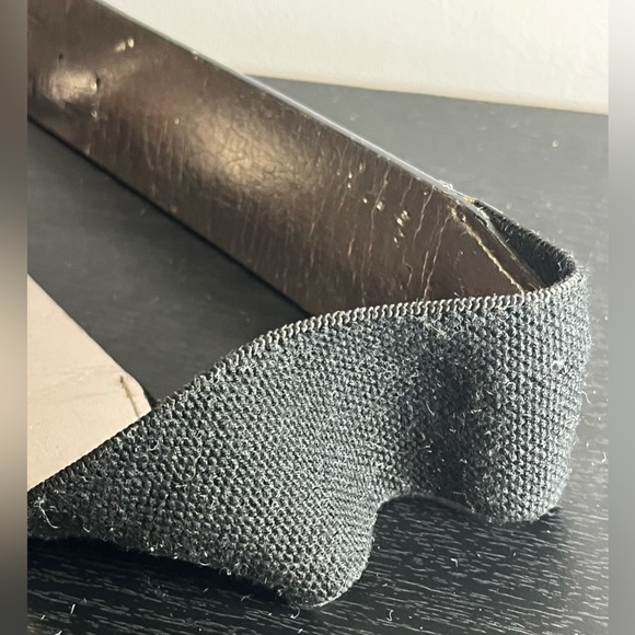 NWT Women’s Michael Kors Black Leather and Stretch Elastic MK LOGO XS/Small Belt - Picture 5 of 5